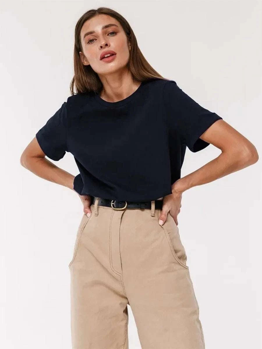 Fashionable Women'Express Global Mart  Elevate Your Casual Style with Our Fashionable Women's T-shirt!
Indulge in effortless elegance and comfort with our Fashionable Women's T-shirt, the perfect additionFashionable Women's T-shirtDSers