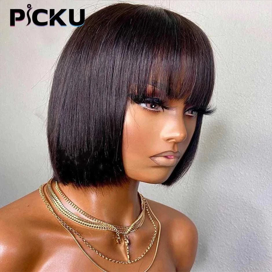 Straight BobExpress Global Mart  Elevate Your Look with the Straight Bob with Bangs
Introducing the Straight Bob with Bangs, the ultimate hairstyle for those who seek a blend of sophistication and sStraight Bob with BangsDSers