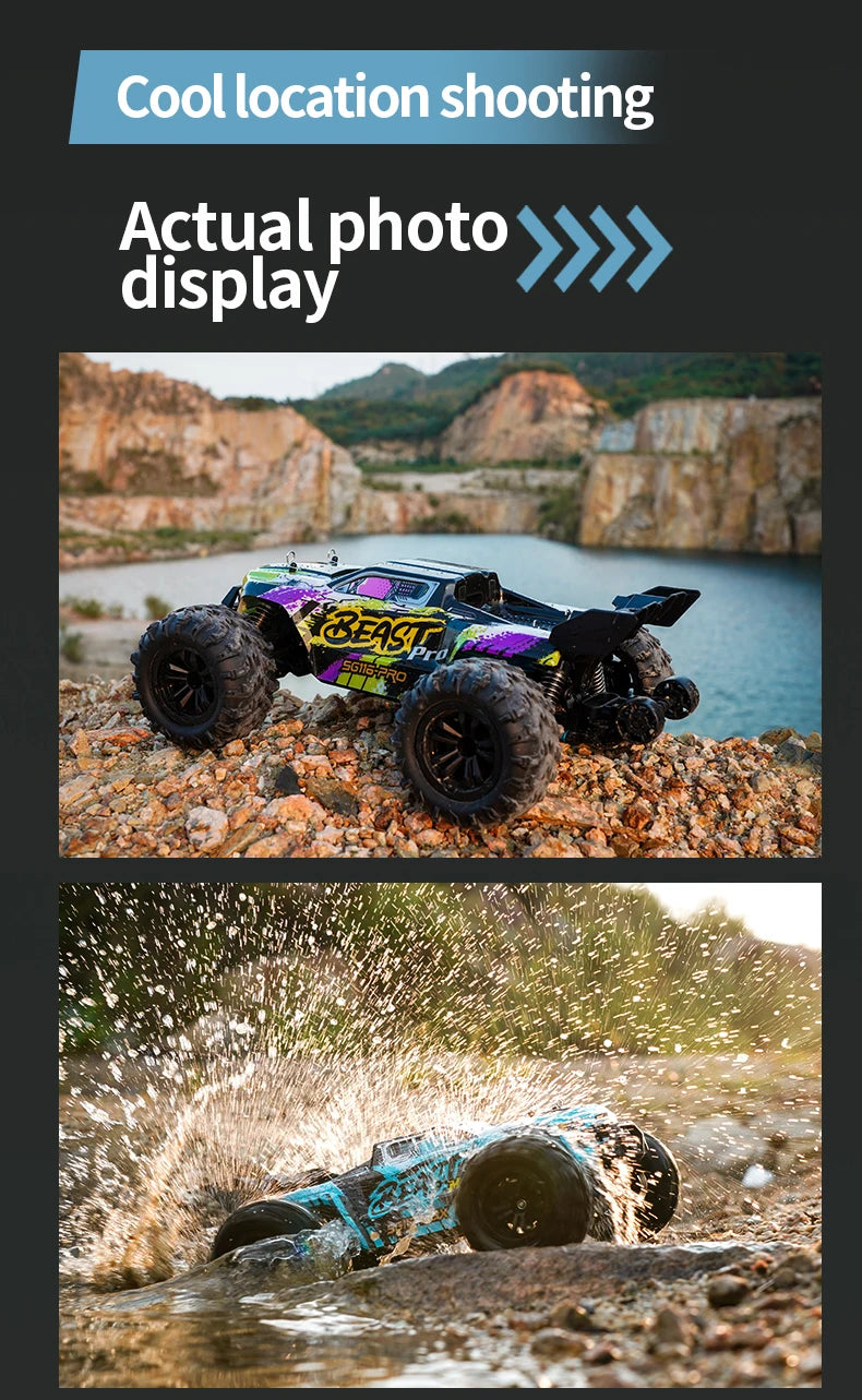 ZLL SG116 MAX 1:16 High Speed Drift Racing 80KM/H Brushless Motor 4WD RC Off Road Car Monster Trucks Toys for For Kids Gifts