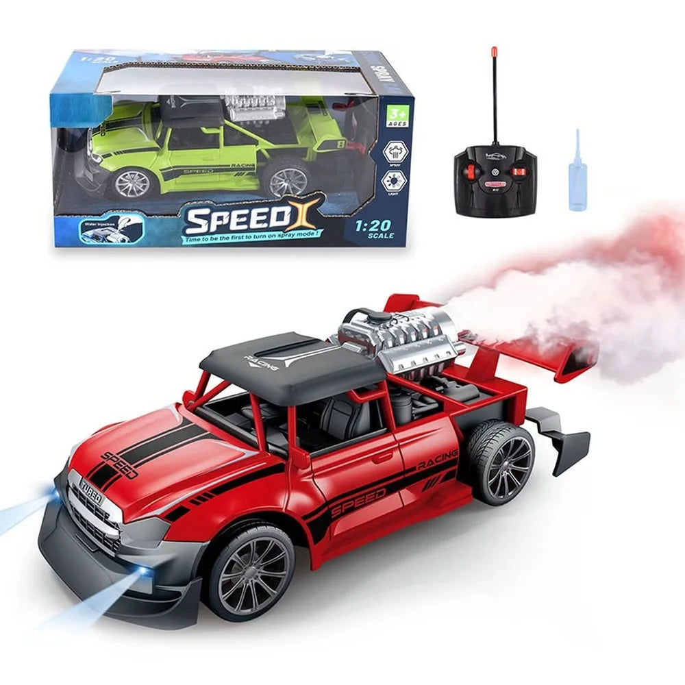 1:20 Rc Racing Car 2.4G Remote Control Car Truck with Light Smoke Spray Electric Car Radio Controlled Machine Model toys for boy