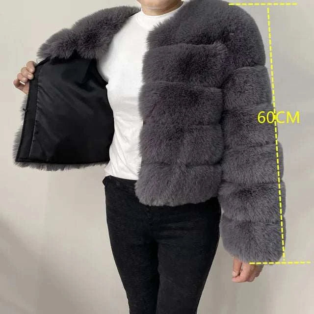 Women Faux Fur CoatExpress Global Mart  customizedProduct Description
Step into elegance and warmth with the Women Faux Fur Coat, a stylish addition to your winter wardrobe. Crafted from luxurious faux fur, this coaWomen Faux Fur CoatCartifind