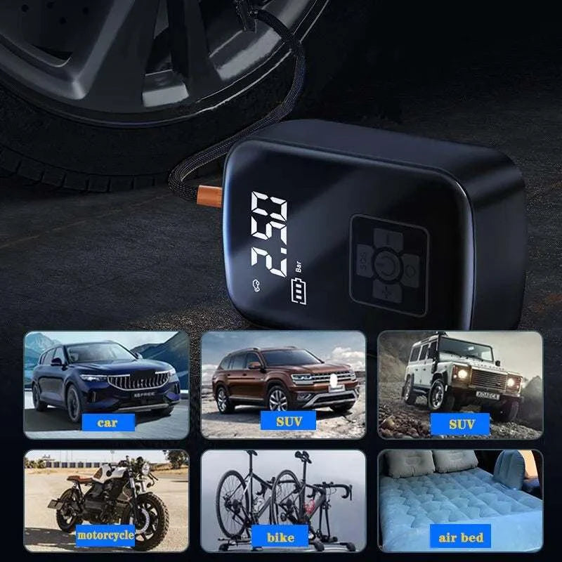 Tire Inflator PumpExpress Global Mart  🚗✨ Introducing the Ultimate Wireless Tire Inflator Pump! ✨🚗
Say goodbye to flat tires and hello to convenience with our state-of-the-art Tire Inflator Pump. DesignTire Inflator PumpDSers