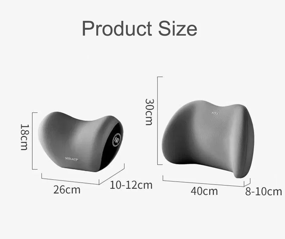 Universal Car Headrest Lumbar Memory Foam Cervical Lumbar Support Car Headrest Backrest Pillow Office Car Interior Accessories