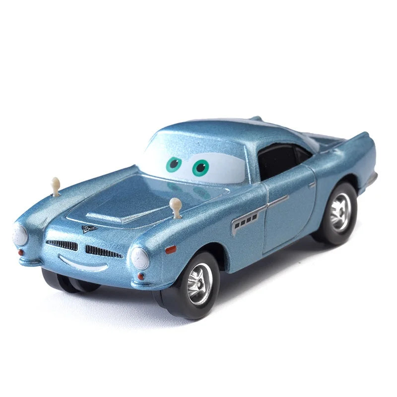 Cars Disney Pixar Cars Lightning McQueen 1:55 Alloy Metal Model Car Toy Mater Sheriff Metal Toys Vehicles Boy Children Gifts