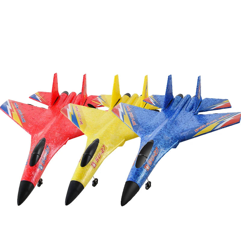 SU-27 RC Airplanes Remote Control Glider Fighter Hobby 2.4G RC Plane Drones EPP Foam Aircraft Toys for Boy Kids Children Gift