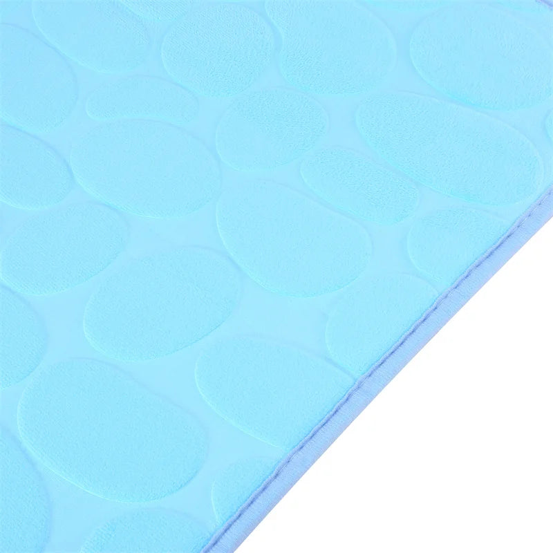 Cobblestone Embossed Bathroom Bath Mat Non-slip Carpets In Wash Basin Bathtub Side Floor Rug Shower Room Doormat Memory Foam Pad