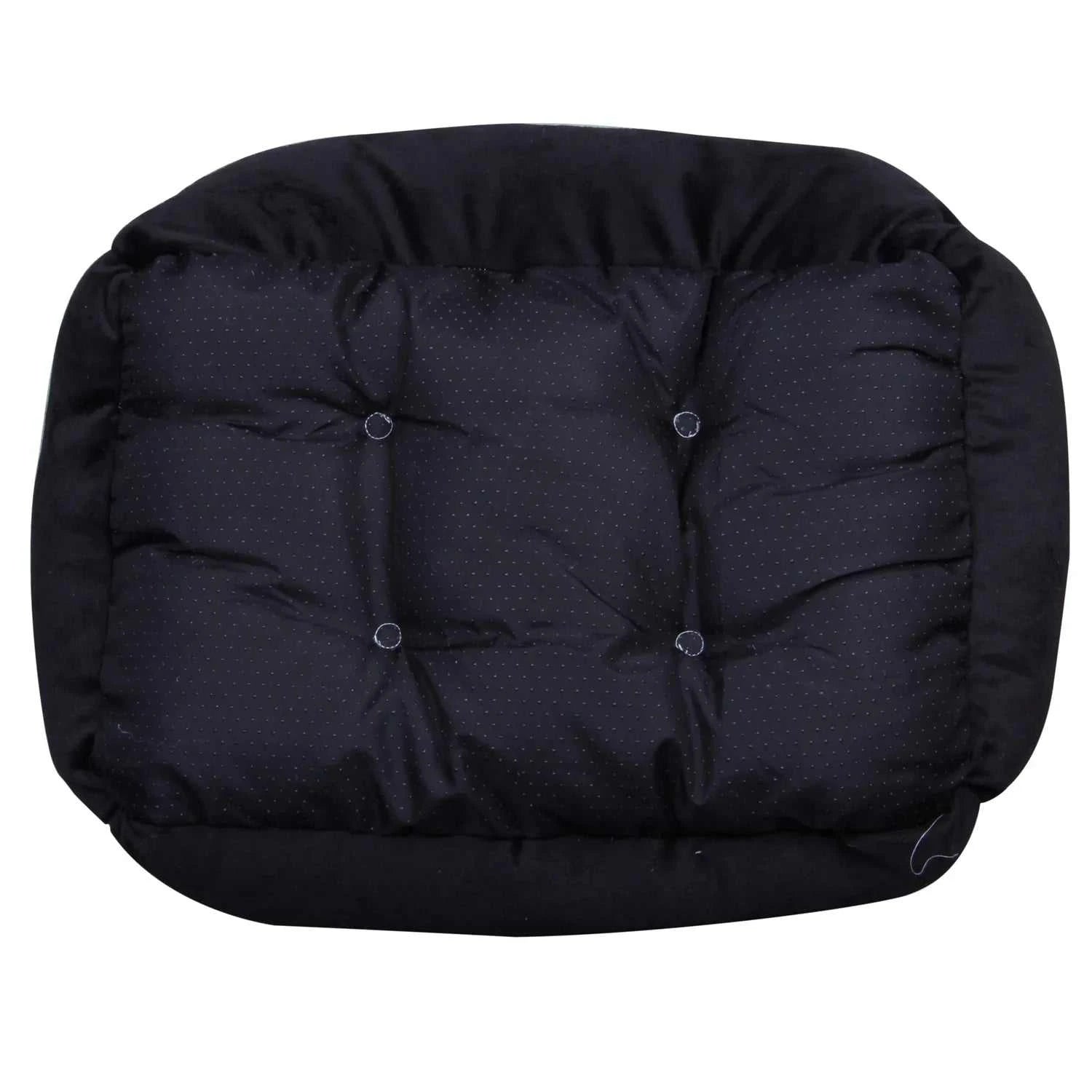 Extra Large Luxury Washable Pet Dog Puppy Cat Bed Cushion Soft Mat Warmer Basket Color:Black Size:XxS