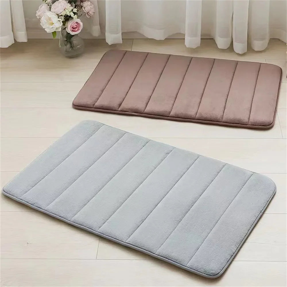 Super Absorbent Bath Mat Non Slip Rugs Bathroom Carpets Soft Memory Foam Floor Mat Bedroom Toilet Floor Shower Rug Home Decor