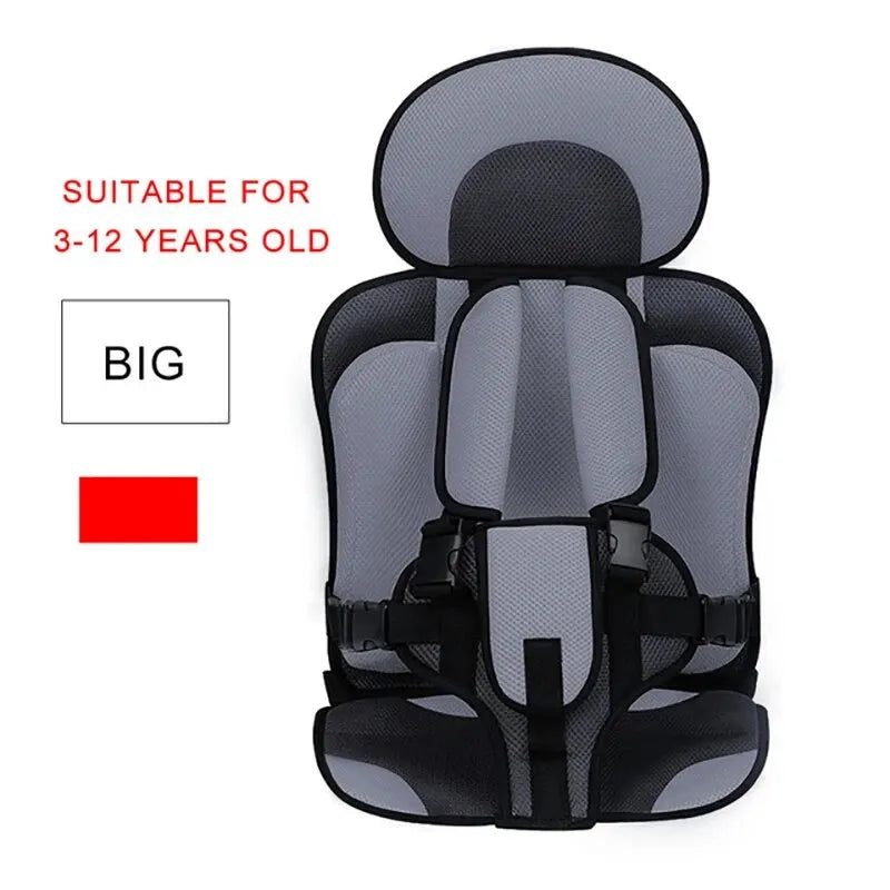 Child Safety Seat Mat for 6 Months To 12 Years Old Breathable Chairs Mats Baby Car Seat Cushion Adjustable Stroller Seat Pad