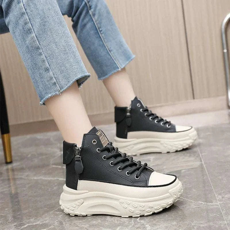 Fashion High Top SneakersExpress Global Mart  Product Description
Step up your footwear game with the Fashion High Top Sneakers, designed for the modern woman who values both style and comfort. Made from high-quFashion High Top SneakersDSers