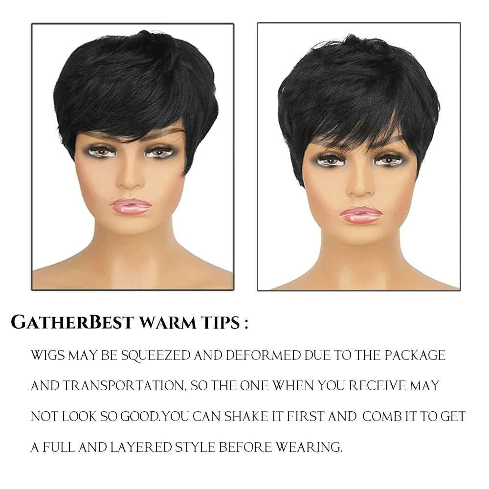 Pixie Cut Glueless Hair WigExpress Global Mart  Embrace Effortless Elegance with the Pixie Cut Glueless Hair Wig!
Discover the perfect blend of chic style and low-maintenance beauty with our Pixie Cut Glueless HaiPixie Cut Glueless Hair WigDSers