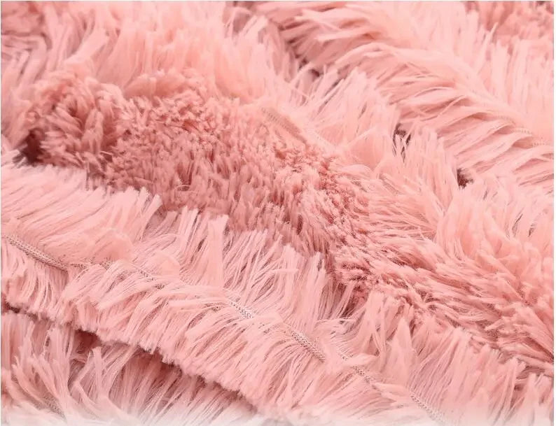 Shaggy Super Soft Coral Fleece Blanket Warm Cozy Bedding Blanket Fluffy Sofa Bedding Airplane Hotel Throw Sofa Pillowcases Sale