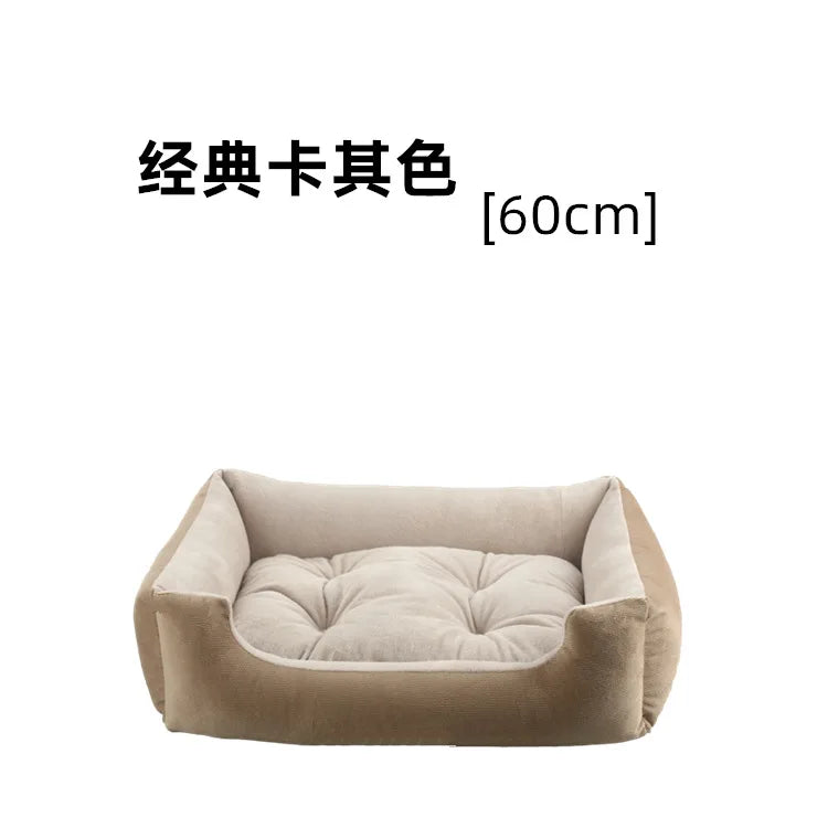 Dog Cat Pet Square Plush Kennel Pet Calming Dog Bed House Pet Supplies AccessoriesExpress Global Mart  SPECIFICATIONSBrand Name: NoEnName_NullItem Type: Beds &amp; SofasMaterial: 100% CottonWash Style: Hand WashOrigin: Mainland ChinaCN: ZhejiangPattern: SolidType: DogMedium Small Dog Sofa Bed Cushion Bed for Dog Cat Pet Square Plush KenExpress Global Mart 