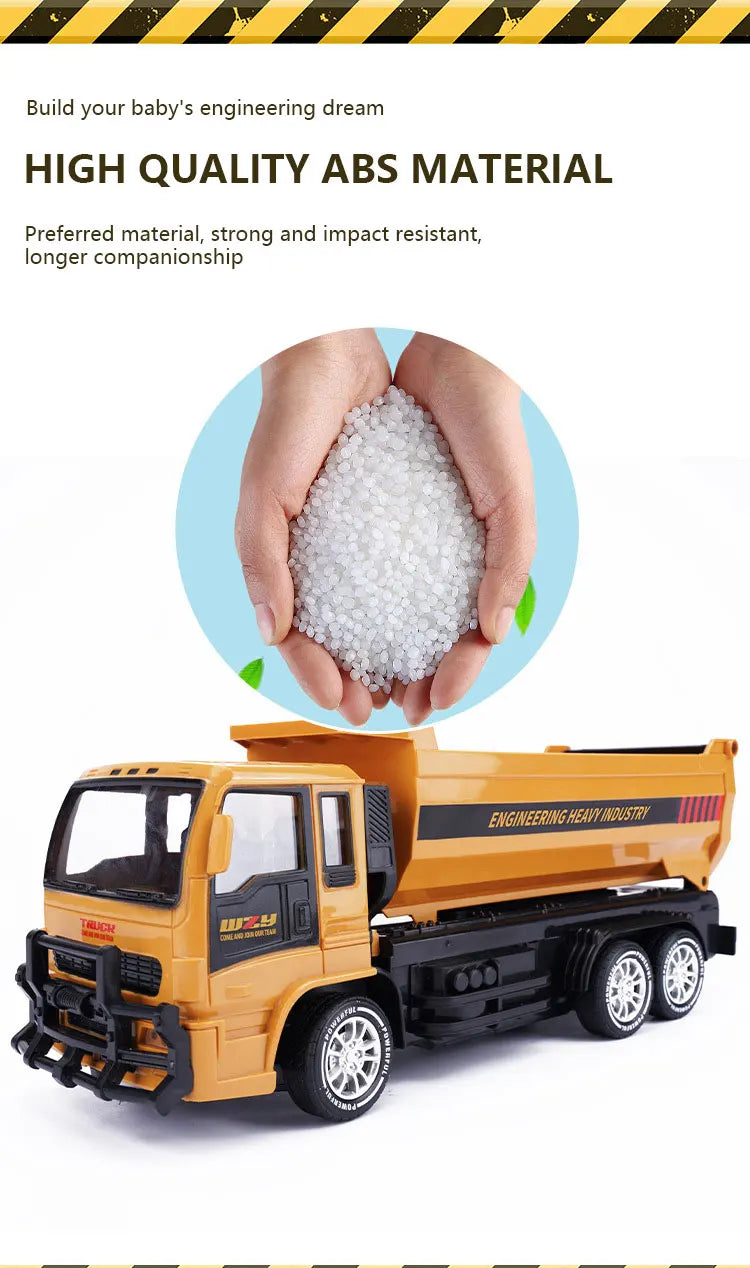 2.4G RC Excavator Children Remote Control Model Car Engineering Dump Truck Bulldozer High Tech Remote Control Car Children Toys