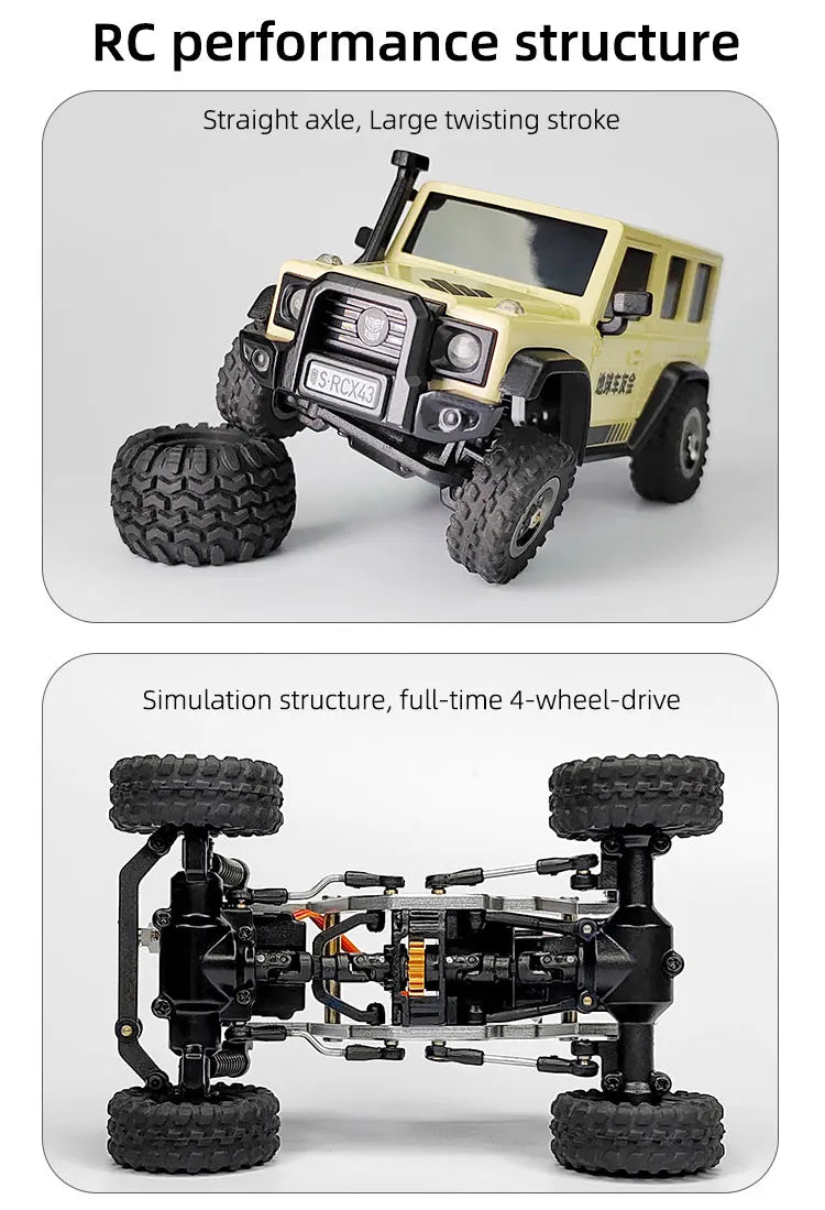 LDARC X43 RTR/BNR 1/43 Crawler RC Car full Time 4WD Remote control Mini Climbing Vehicle Toy desktopExpress Global Mart  SPECIFICATIONSBrand Name: Aoft TechnologyRecommend Age: 14+yIs Electric: No batteryOrigin: Mainland ChinaMaterial: MetalMaterial: PlasticMaterial: RUBBERThrottle serLDARC X43 RTR/BNR 1/43 Crawler RC Car full Time 4WD Remote control MinExpress Global Mart 