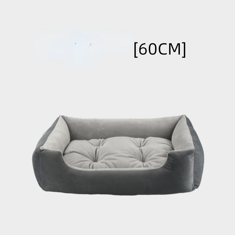 Medium Small Dog Sofa Bed Cushion Bed for Dog Cat Pet Square Plush Kennel Pet Calming Dog Bed House Pet Supplies Accessories