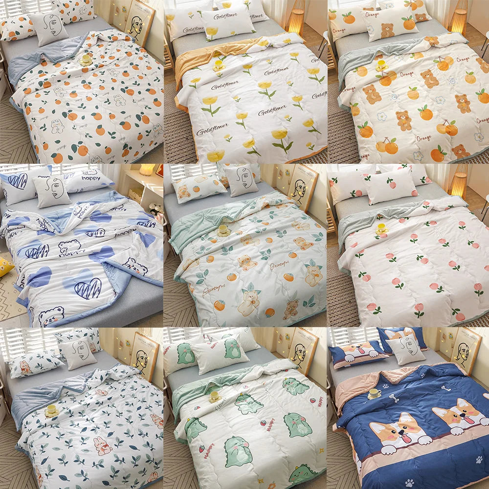 YanYangTian Summer Thin Quilt Comforter Soft Air conditioning Four-season Quilt/Duvet/Blanket Bed duvets 150 single bed quilt