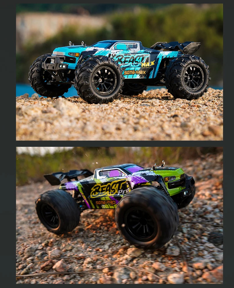 ZLL SG116 MAX 1:16 High Speed Drift Racing 80KM/H Brushless Motor 4WD RC Off Road Car Monster Trucks Toys for For Kids Gifts