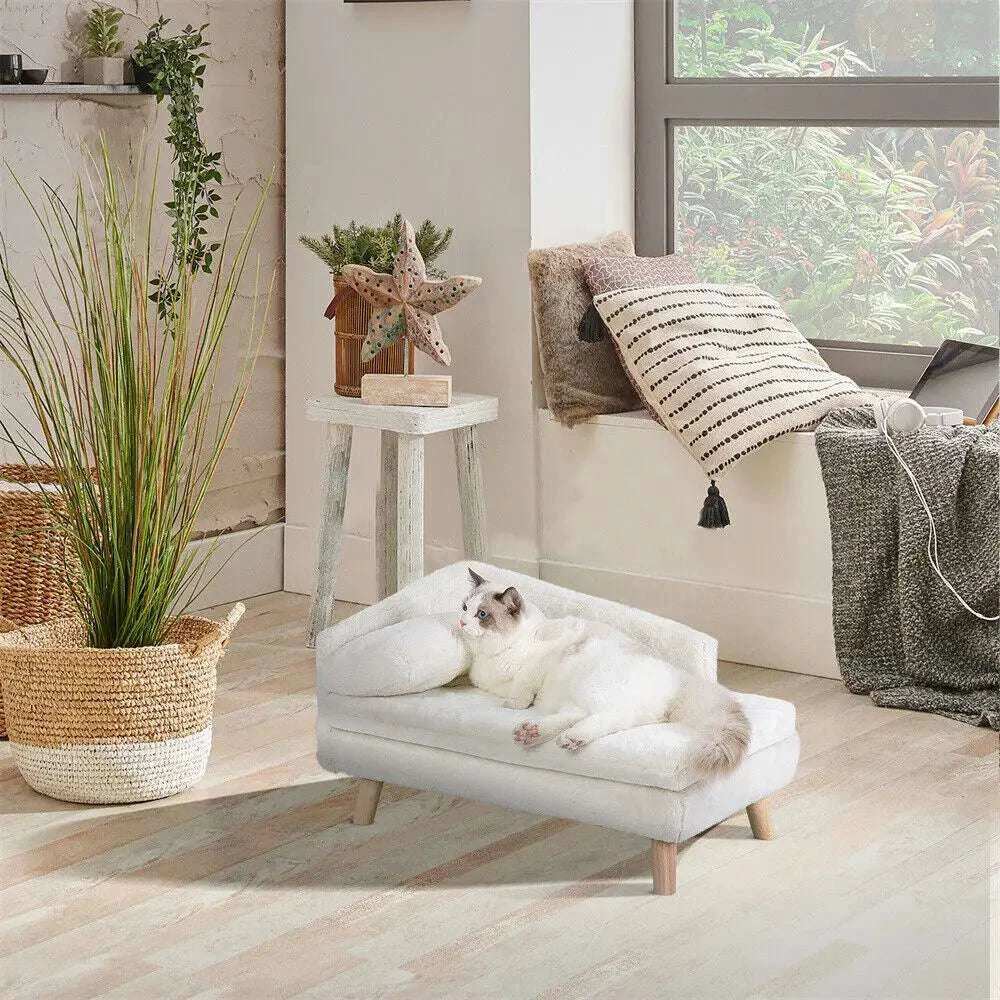 Shape Soft Elevated Dog Cat Sofa Bed Raised Pet Lounger CouchExpress Global Mart  SPECIFICATIONSBrand Name: NoEnName_NullItem Type: Beds &amp; SofasMaterial: LeatherWash Style: Hand WashOrigin: US(Origin)Condition: brand-newBrand: BingoPawType: SoL Shape Soft Elevated Dog Cat Sofa Bed Raised Pet Lounger Couch w CushExpress Global Mart 