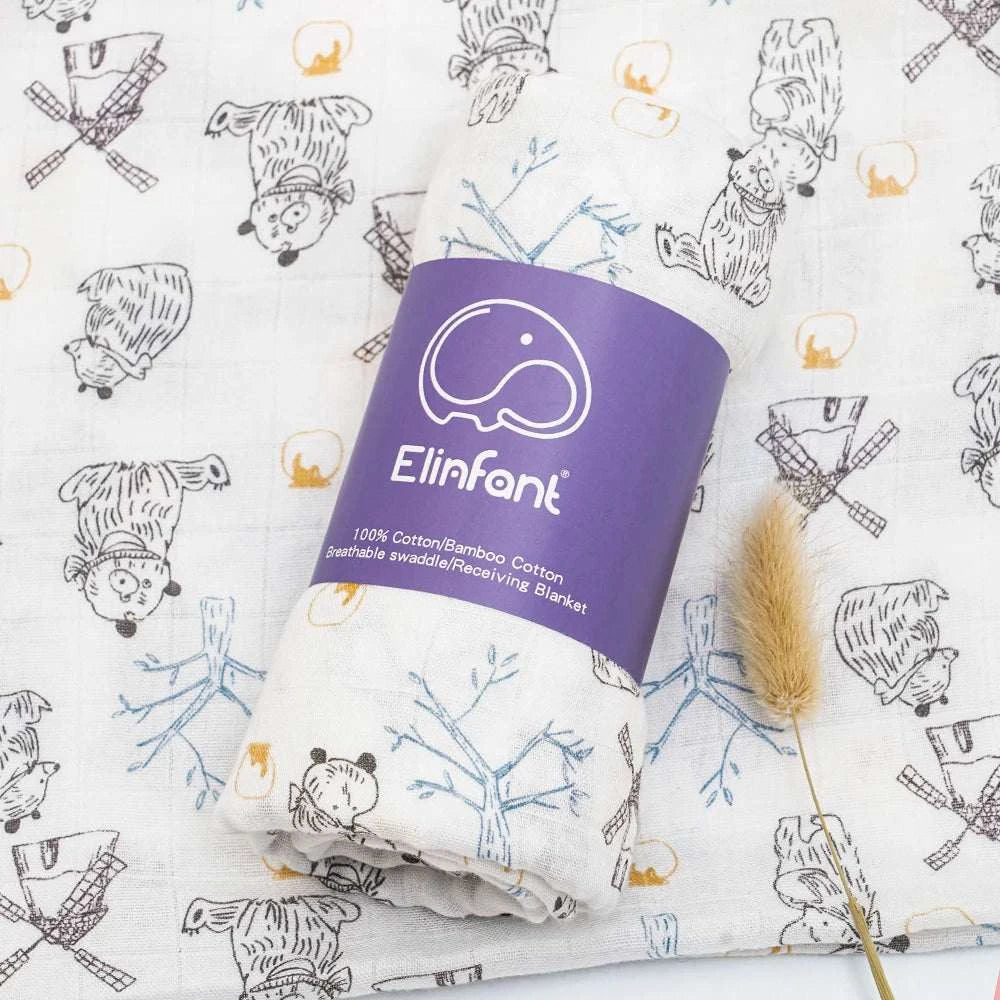 Bamboo Cotton Baby BlanketExpress Global Mart  Introducing the Elinfant Cute Soft Print Baby Towel Wrap!
Wrap your little bundle of joy in cozy comfort with our Bamboo Cotton Baby Muslin Swaddle Blanket. Crafted Bamboo Cotton Baby BlanketDSers