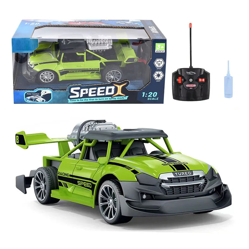 1:20 Rc Racing Car 2.4G Remote Control Car Truck with Light Smoke Spray Electric Car Radio Controlled Machine Model toys for boy