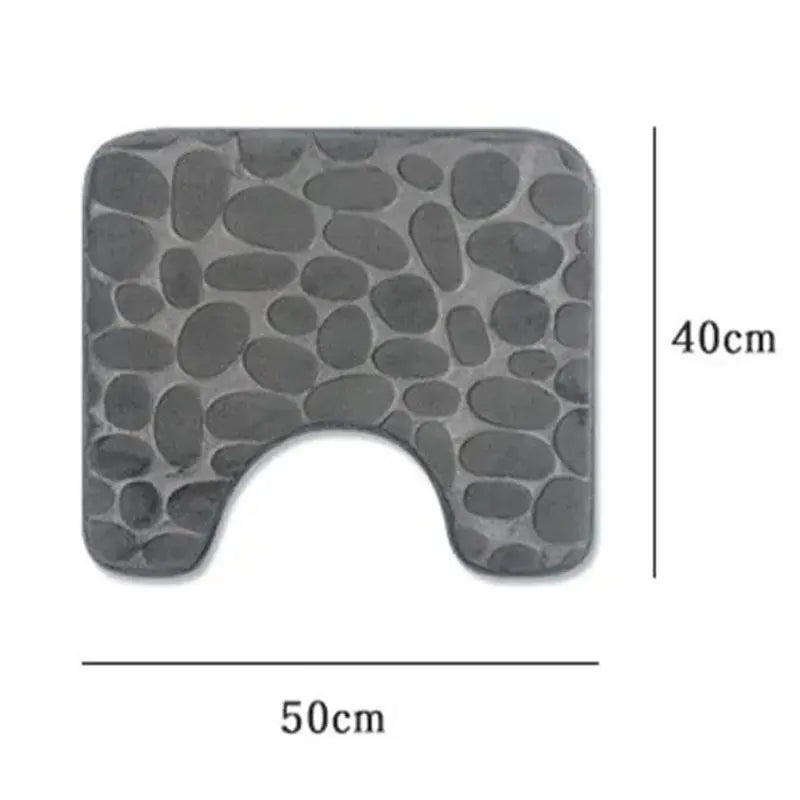 1 Embossed Pebble Bath Rug, Memory Foam Absorbent Floor Mat,Express Global Mart  SPECIFICATIONSBrand Name: NoEnName_NullMaterial: 100% PolyesterOrigin: Mainland ChinaCN: ZhejiangChoice: yesEmbossed Pebble Memory Foam BathExpress Global Mart 