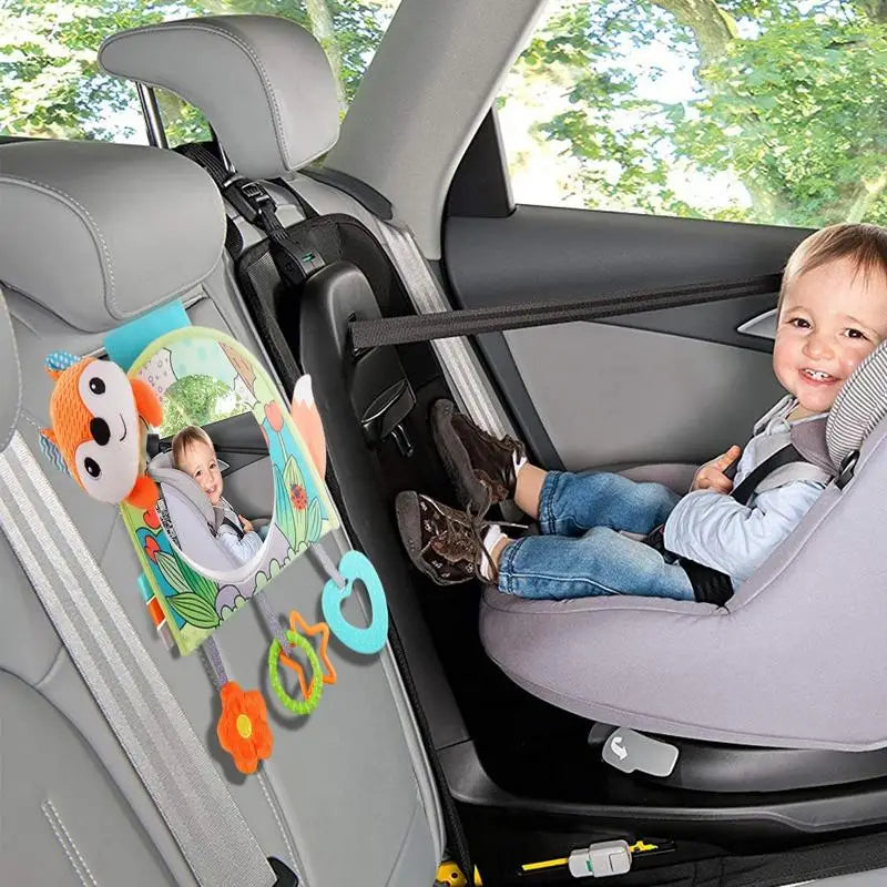 Baby Car Seat Mirror Infant Car Back Seat Rear View Mirror Kids Monitor Adjustable Education Sensory Toys for Children Travel