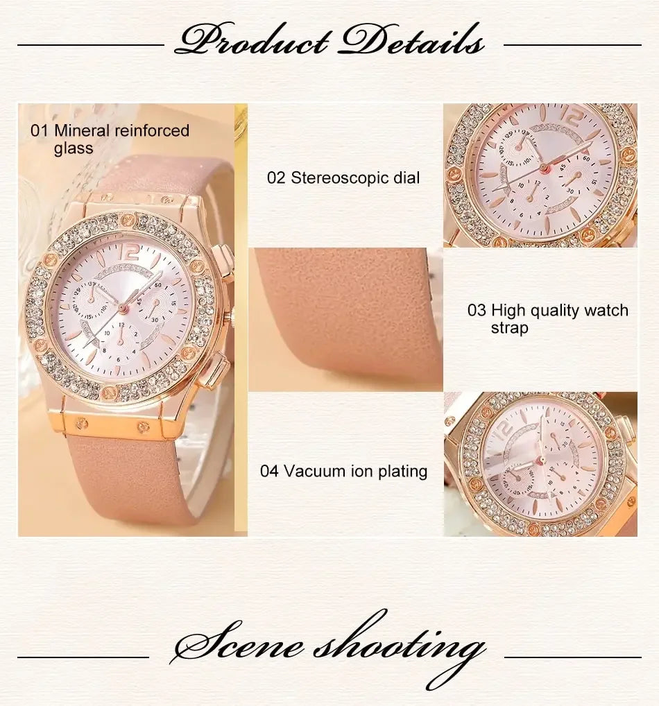 2pcs Set Womens Butterfly Watches Ladies Fashion Watch New Simple Casual Women Analog WristWatch Bracelet Gift