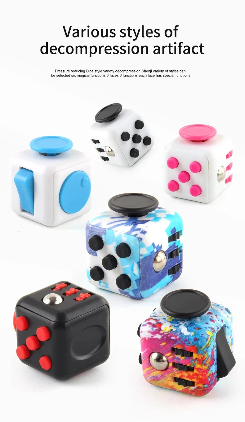 Fidget Anti Stress Relief Toys Decompression Dice Game for Adult Children Interesting  Antistress Funny Gift Finger Movement Toy