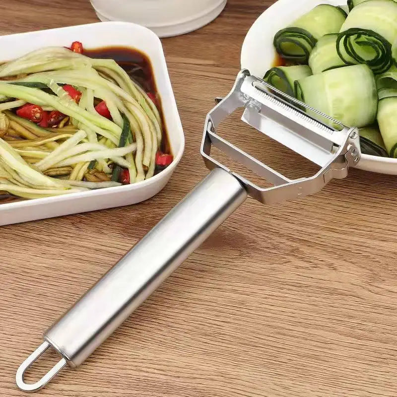 Multifunctional Kitchen Peeler Vegetable Fruit Peeler Stainless Steel Durable Potato Slicer Household Shredder Carrot Peeler