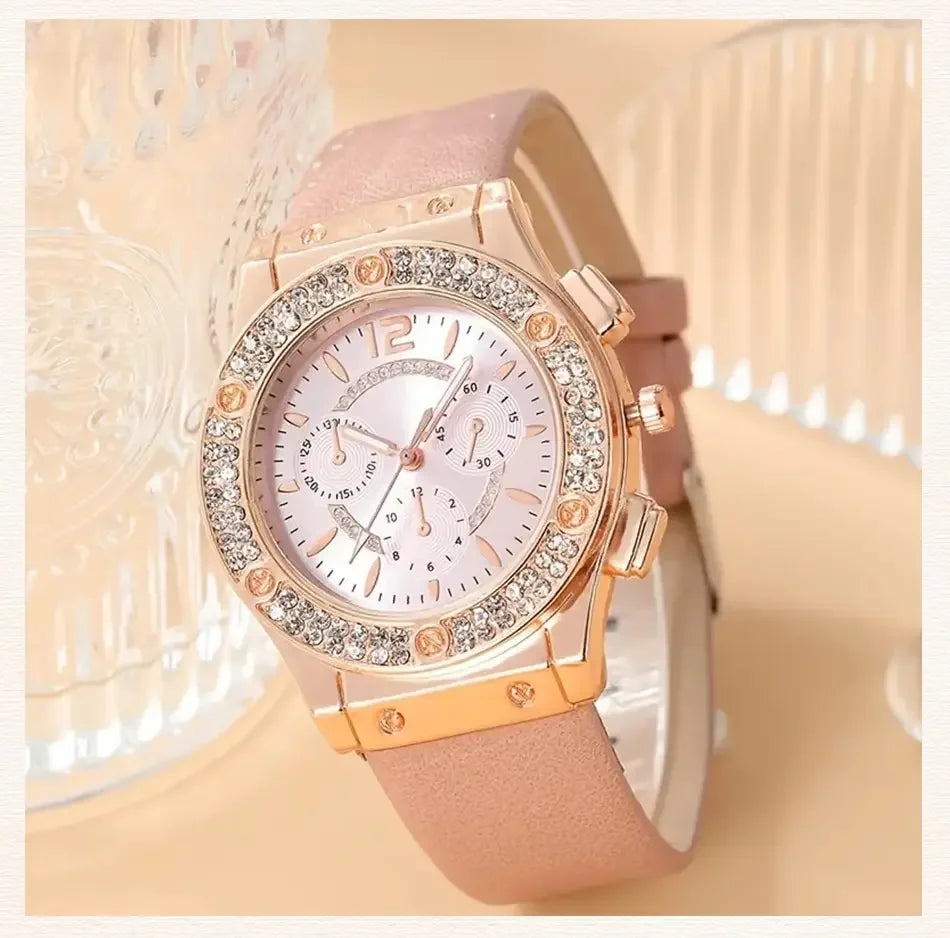 2pcs Set Womens Butterfly Watches Ladies Fashion Watch New Simple Casual Women Analog WristWatch Bracelet Gift