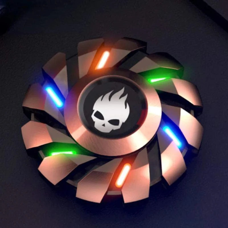 Luminous Skull Fidget Spinner Toys EDC Rainbow Metal High-grade Antistress Light Fingers Fingertip Gyroscope ToyExpress Global Mart  SPECIFICATIONSBrand Name: ADJUDICATIONOrigin: Mainland ChinaRecommend Age: 7-12YRecommend Age: 12+yRecommend Age: 18+Certification: CECertification: TGAMaterial: MetLuminous Skull Fidget Spinner Toys EDC Rainbow Metal High-grade AntistExpress Global Mart