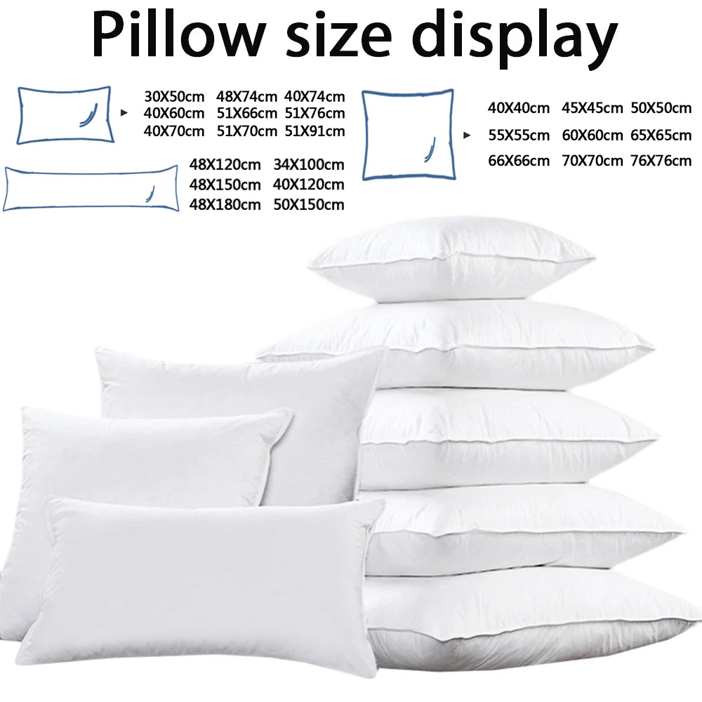 Bed Pillows for Sleeping Microfiber Pillow Hotel Collection Pillow Core Cushion Core Neck Spine Protection Cushion Filling 1PC