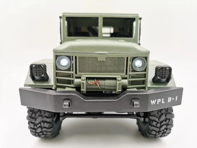 WPL 1:16 B16 2.4G Remote Control Military Truck RTR/KIT Version Six-Wheel Drive Simulation Toy Climbing Car Model Holiday Gift