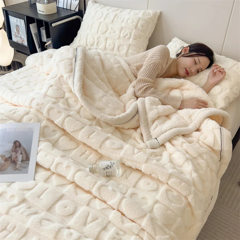 Heart Check Blanket Stylish Cozy Thickened Nap Versatile Lightweight Comfortable Blanket Adult Kid Teen Room Solid Color BeddingExpress Global Mart  SPECIFICATIONSBrand Name: NoEnName_NullMaterial: 100% PolyesterOrigin: Mainland ChinaCN: JiangsuHign-concerned Chemical: NoneShape: SquareFeature: PortableStyle: plaHeart Check Blanket Stylish Cozy Thickened Nap Versatile Lightweight CExpress Global Mart 