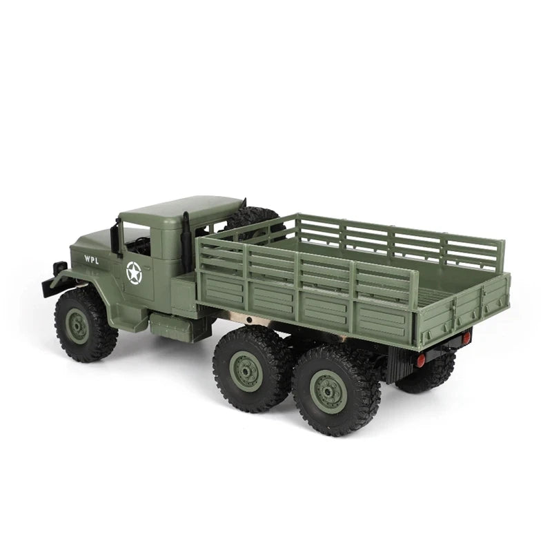 WPL 1:16 B16 2.4G Remote Control Military Truck RTR/KIT Version Six-Wheel Drive Simulation Toy Climbing Car Model Holiday Gift