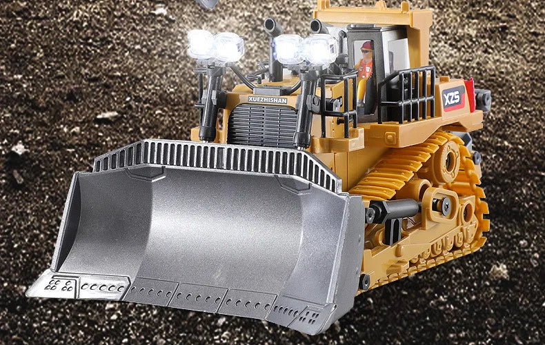 2.4G RC Excavator Children Remote Control Model Car Engineering Dump Truck Bulldozer High Tech Remote Control Car Children Toys