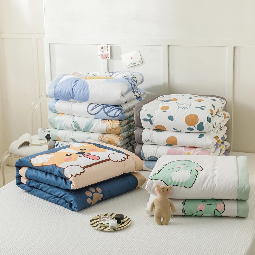 YanYangTian Summer Thin Quilt Comforter Soft Air conditioning Four-season Quilt/Duvet/Blanket Bed duvets 150 single bed quilt