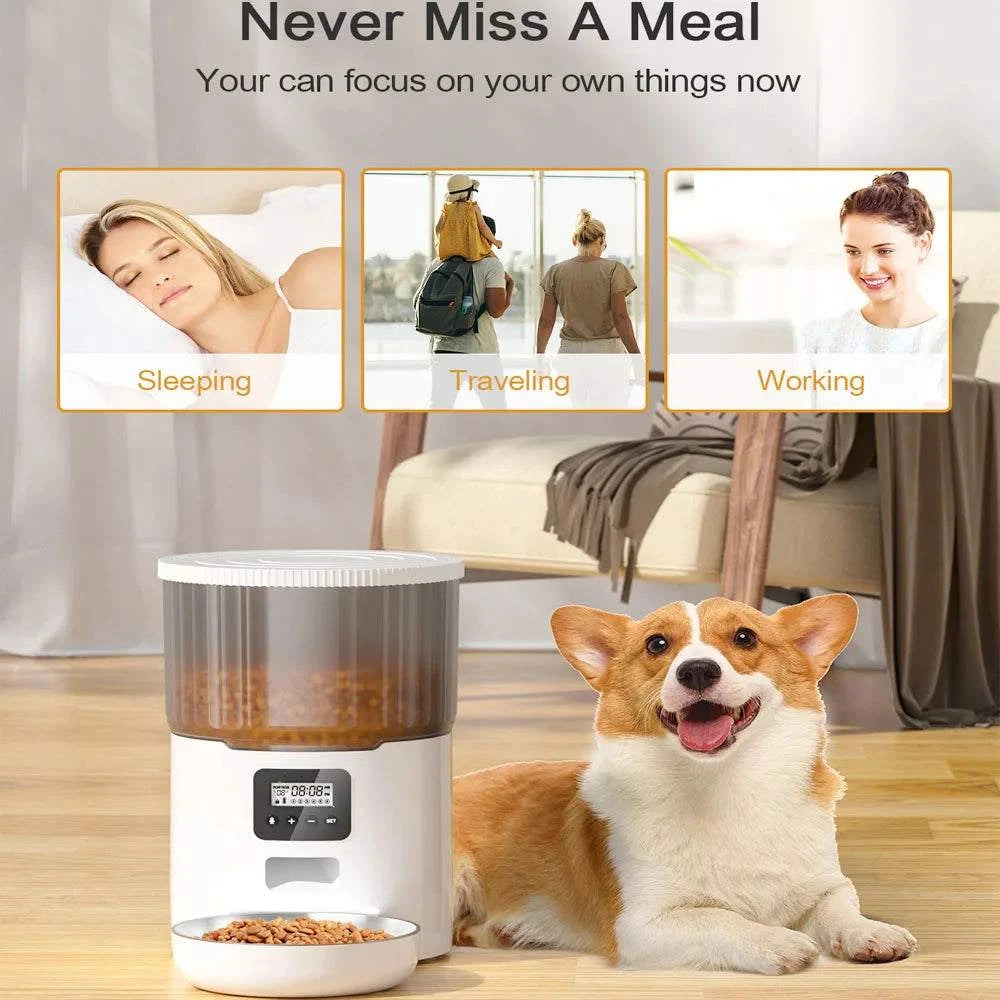 Automatic Pet FeederExpress Global Mart  Keep Your Pets Happy and Healthy with the Automatic Pet Feeder
Ensure your furry friends are always well-fed and happy with the New 4L Automatic Pet Feeder. DesignedAutomatic Pet FeederDSers