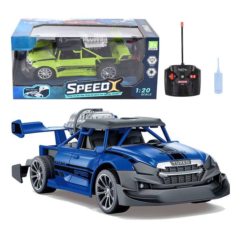 1:20 Rc Racing Car 2.4G Remote Control Car Truck with Light Smoke Spray Electric Car Radio Controlled Machine Model toys for boy