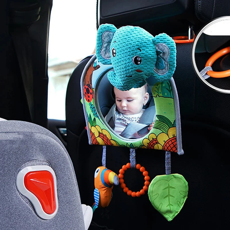 Baby Car Seat Mirror Infant Car Back Seat Rear View Mirror Kids Monitor Adjustable Education Sensory Toys for Children Travel