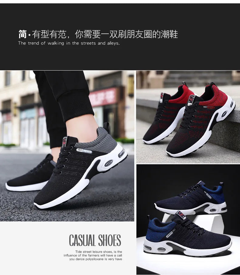 Shoes men 2024 new trend men's shoes breathable lace-up running shoes Korean version light casual sports shoes