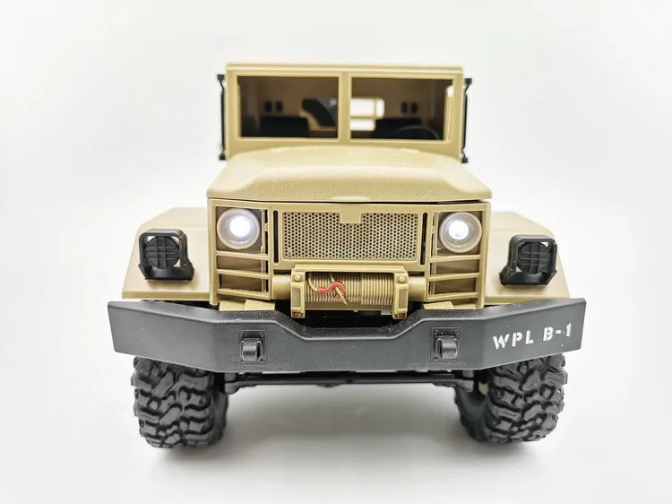 WPL 1:16 B16 2.4G Remote Control Military Truck RTR/KIT Version Six-Wheel Drive Simulation Toy Climbing Car Model Holiday Gift