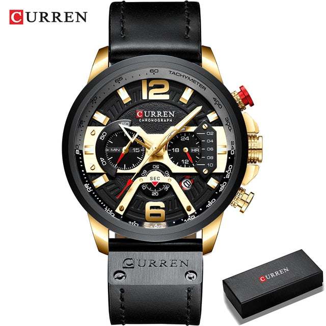 Military Leather Chronograph WristwatchExpress Global Mart  Introducing the Military Leather Chronograph Wristwatch: Your Timepiece of Choice!
Elevate your style with our sophisticated wristwatch, designed for the modern man.Military Leather Chronograph WristwatchZendrop