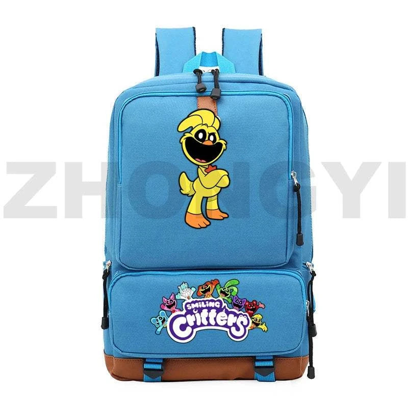 Waterproof Nylon Smiling Critters Backpack Kids Large School Back Pack Colorful Notebook Urban Mochila Bookbag Female Travel BagExpress Global Mart  customizedPlace Of Origin:China (mainland)Technics:EmbossingInterior:Interior Slot PocketHandle/Strap Type:soft handleStyle:fashionExterior:Open PocketModel Number:Smiling CriWaterproof Nylon Smiling Critters Backpack Kids Large School Back Packb0d141-b8