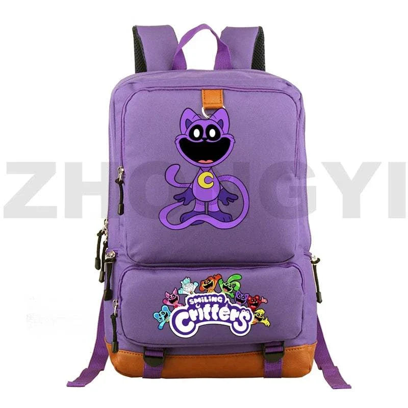 Waterproof Nylon Smiling Critters Backpack Kids Large School Back Pack Colorful Notebook Urban Mochila Bookbag Female Travel BagExpress Global Mart  customizedPlace Of Origin:China (mainland)Technics:EmbossingInterior:Interior Slot PocketHandle/Strap Type:soft handleStyle:fashionExterior:Open PocketModel Number:Smiling CriWaterproof Nylon Smiling Critters Backpack Kids Large School Back Packb0d141-b8