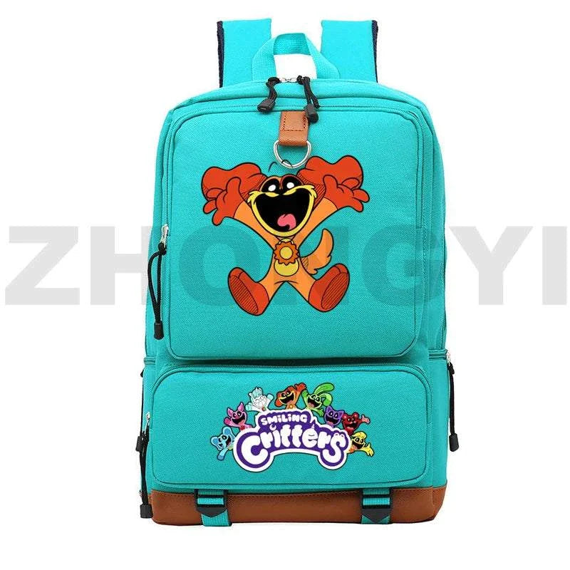 Waterproof Nylon Smiling Critters Backpack Kids Large School Back Pack Colorful Notebook Urban Mochila Bookbag Female Travel BagExpress Global Mart  customizedPlace Of Origin:China (mainland)Technics:EmbossingInterior:Interior Slot PocketHandle/Strap Type:soft handleStyle:fashionExterior:Open PocketModel Number:Smiling CriWaterproof Nylon Smiling Critters Backpack Kids Large School Back Packb0d141-b8