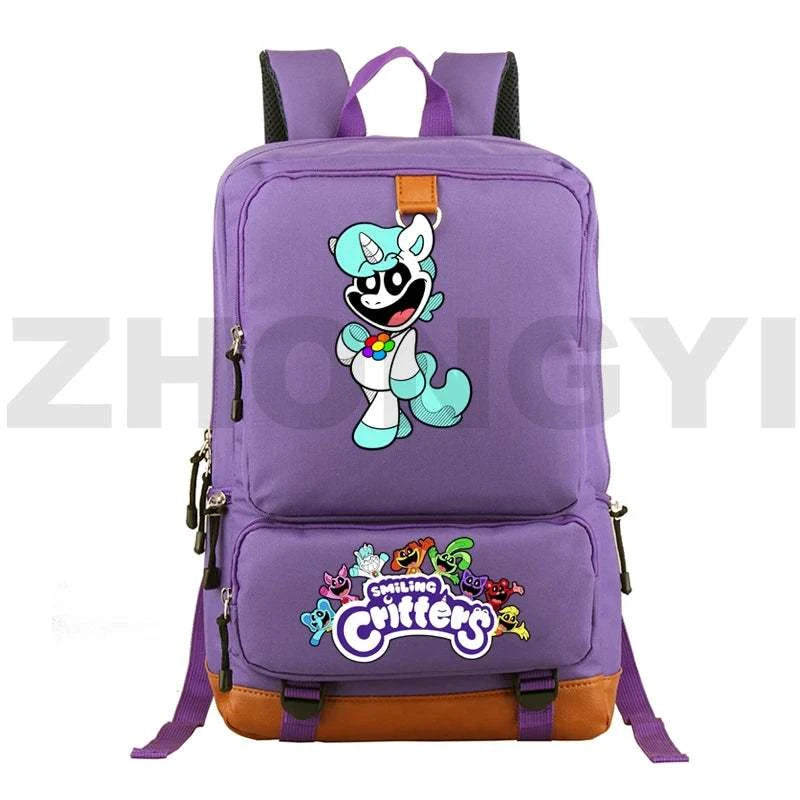 Waterproof Nylon Smiling Critters Backpack Kids Large School Back Pack Colorful Notebook Urban Mochila Bookbag Female Travel BagExpress Global Mart  customizedPlace Of Origin:China (mainland)Technics:EmbossingInterior:Interior Slot PocketHandle/Strap Type:soft handleStyle:fashionExterior:Open PocketModel Number:Smiling CriWaterproof Nylon Smiling Critters Backpack Kids Large School Back Packb0d141-b8