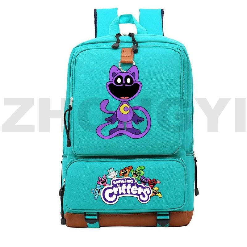 Waterproof Nylon Smiling Critters Backpack Kids Large School Back Pack Colorful Notebook Urban Mochila Bookbag Female Travel BagExpress Global Mart  customizedPlace Of Origin:China (mainland)Technics:EmbossingInterior:Interior Slot PocketHandle/Strap Type:soft handleStyle:fashionExterior:Open PocketModel Number:Smiling CriWaterproof Nylon Smiling Critters Backpack Kids Large School Back Packb0d141-b8