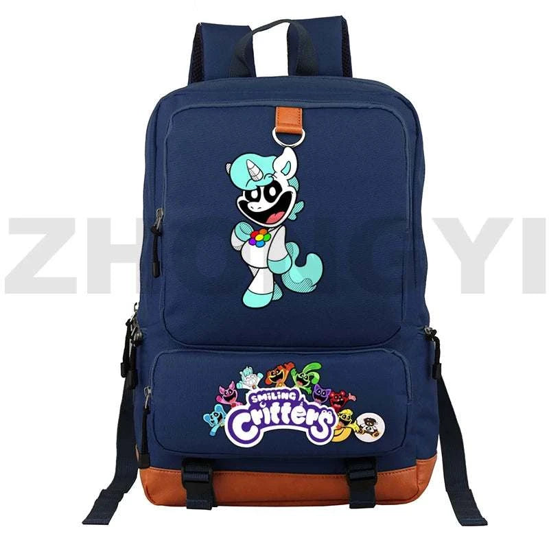 Waterproof Nylon Smiling Critters Backpack Kids Large School Back Pack Colorful Notebook Urban Mochila Bookbag Female Travel BagExpress Global Mart  customizedPlace Of Origin:China (mainland)Technics:EmbossingInterior:Interior Slot PocketHandle/Strap Type:soft handleStyle:fashionExterior:Open PocketModel Number:Smiling CriWaterproof Nylon Smiling Critters Backpack Kids Large School Back Packb0d141-b8